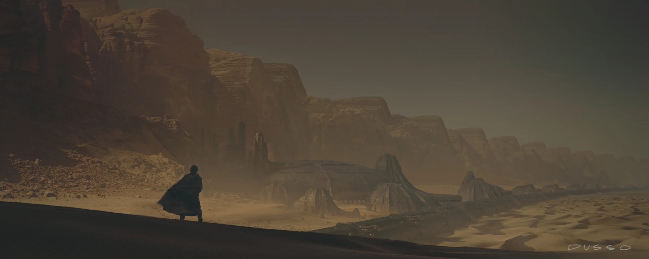  Dusso's concept art : desert and mountains 