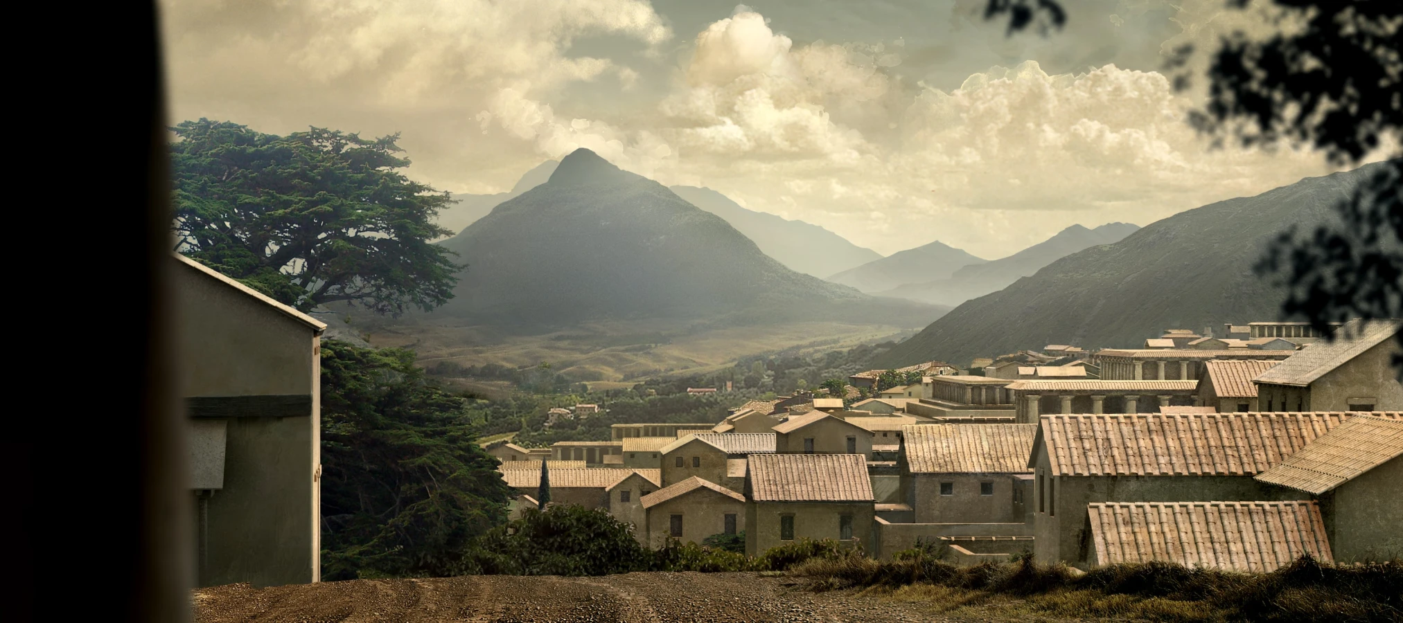 Mathieu Raynault's work village and mountain Raynault vfx