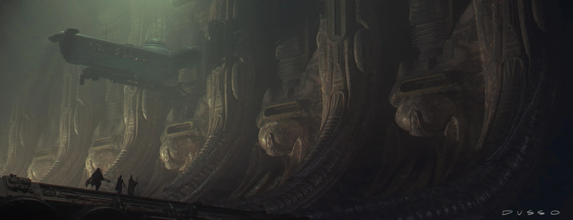 Massive statut concept art from Raynault vfx