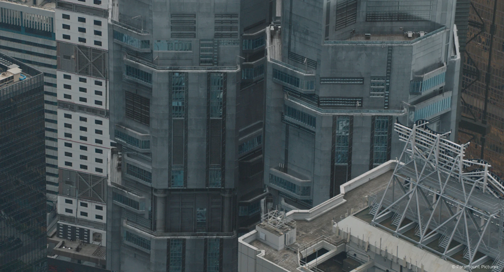 Ghost in the shell building shot from Raynault vfx